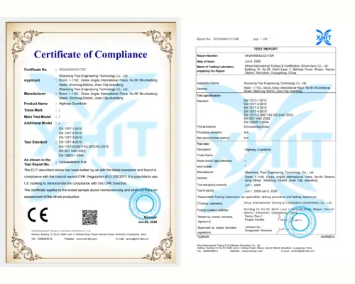 guardrail CE certification
