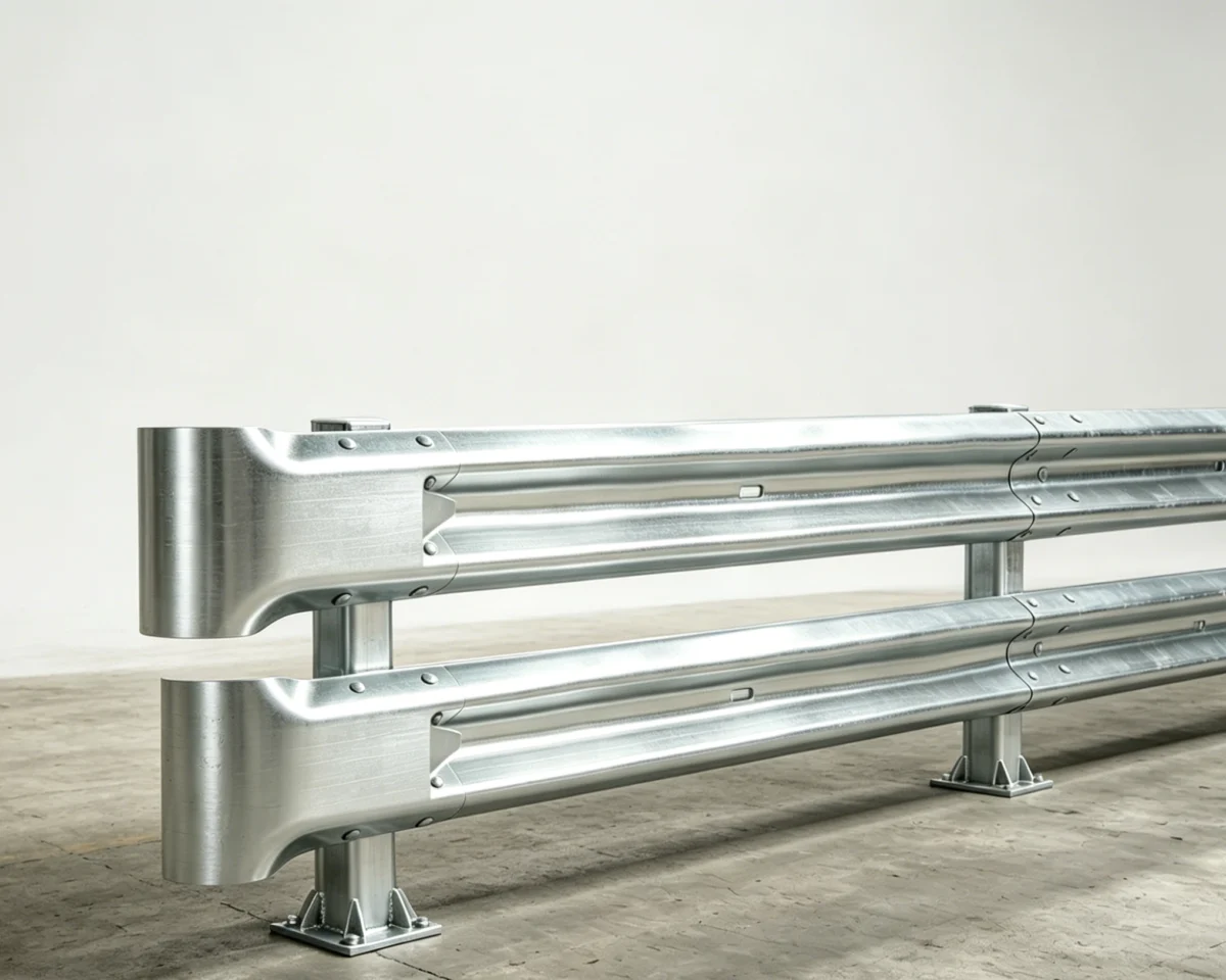 Thrie-beam guardrail