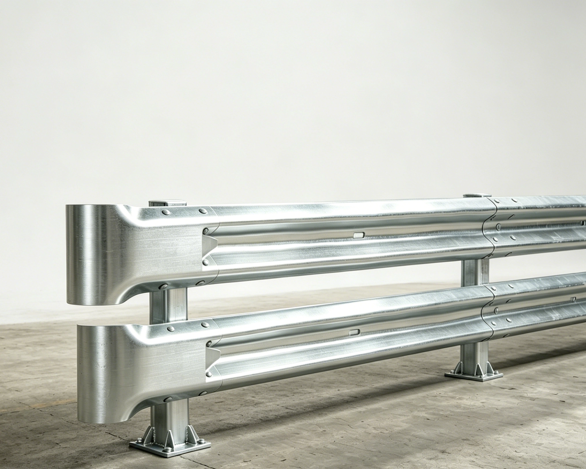 Thrie-beam guardrail