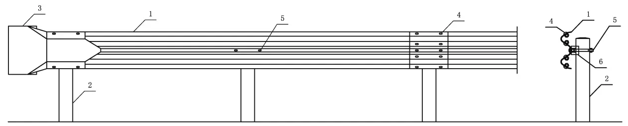 W-beam guardrail
