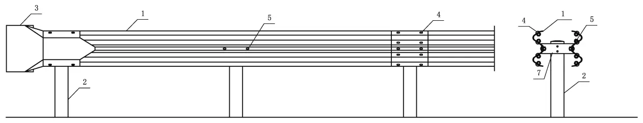W-beam guardrail