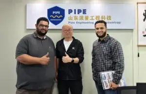 Algerian customer discussing a highway guardrail project with the China Guardrail team