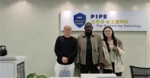 Guyanese customer discussing a highway guardrail project with the China Guardrail team
