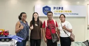 Indonesian customer discussing a highway guardrail project with the China Guardrail team