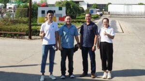 Indonesian customer visiting the highway guardrail manufacturing facility with the China Guardrail team