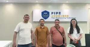Saudi customer discussing a highway guardrail project with the China Guardrail team