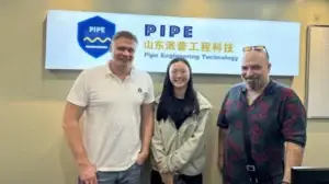 Uzbek customer discussing a highway guardrail project with the China Guardrail team